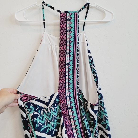 Silvergate Aztec Print Colorful Mini Dress Large - Picture 3 of 13